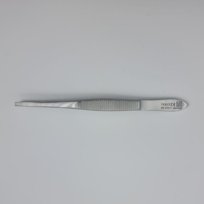Hovedbilde Pinsett med rett ende	11cm