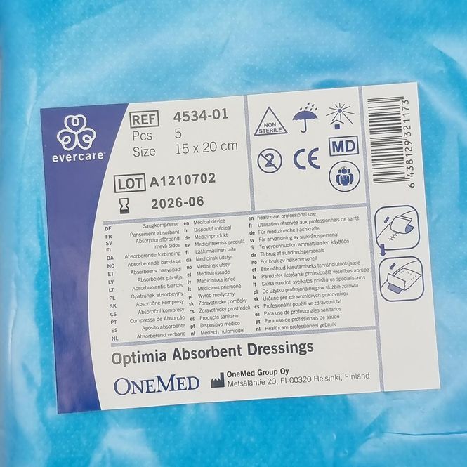 Hovedbilde Absorberende bandasje 15x20cm 15x20cm usteril 5 ...