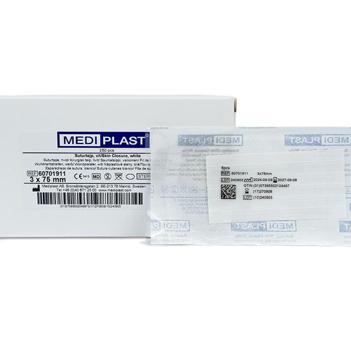 Suturteip Mediplast 3x75mm